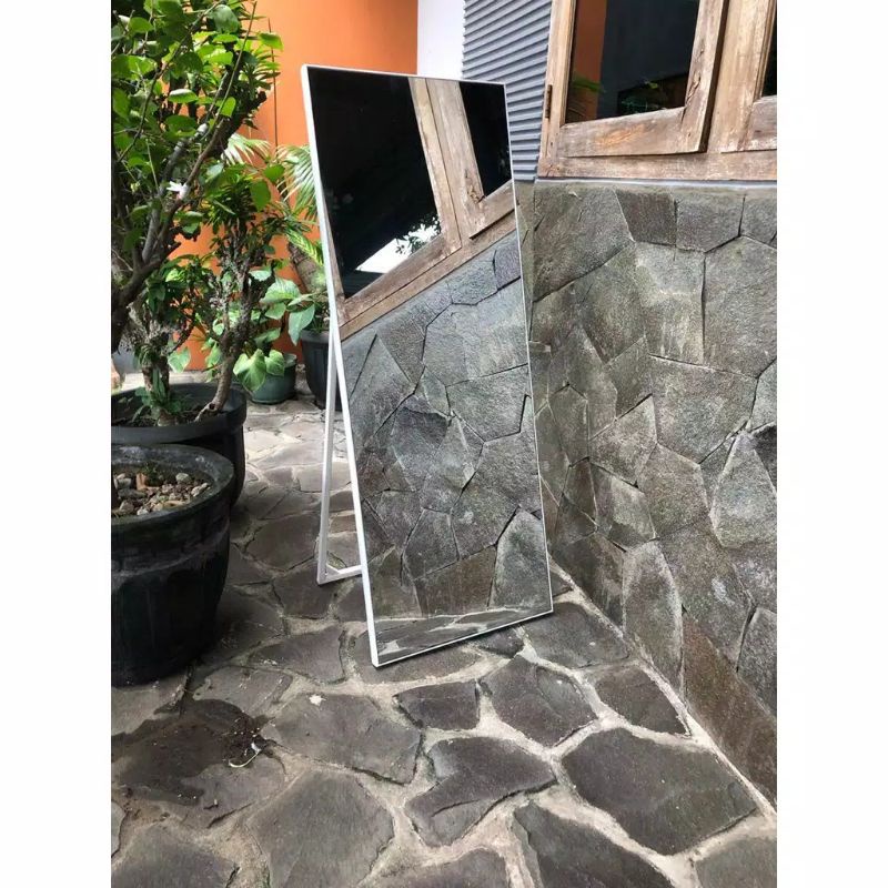 Frameless Mirror 40x120cm Standing Mirror Kaca Cermin Home Decor Medan