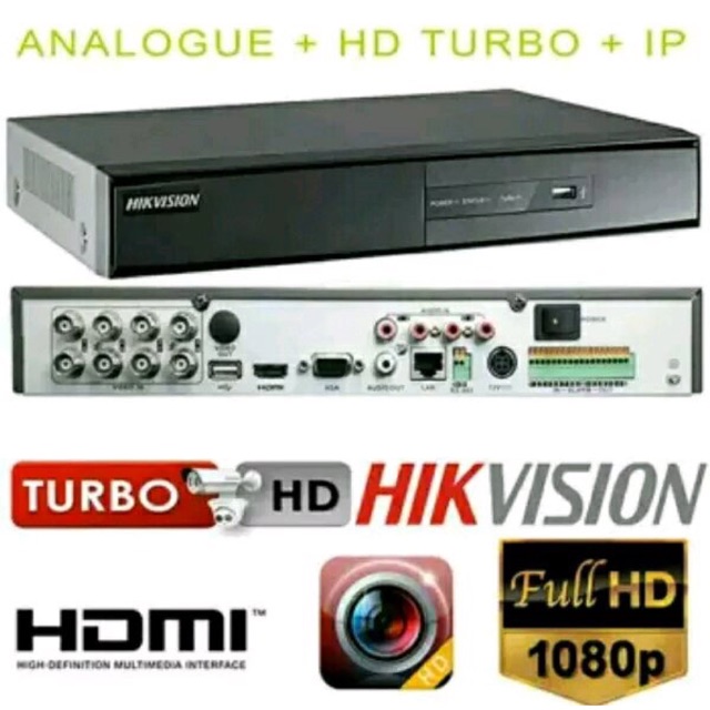 DVR 8 CH HIKVISION DS 7208 HQHI - K1