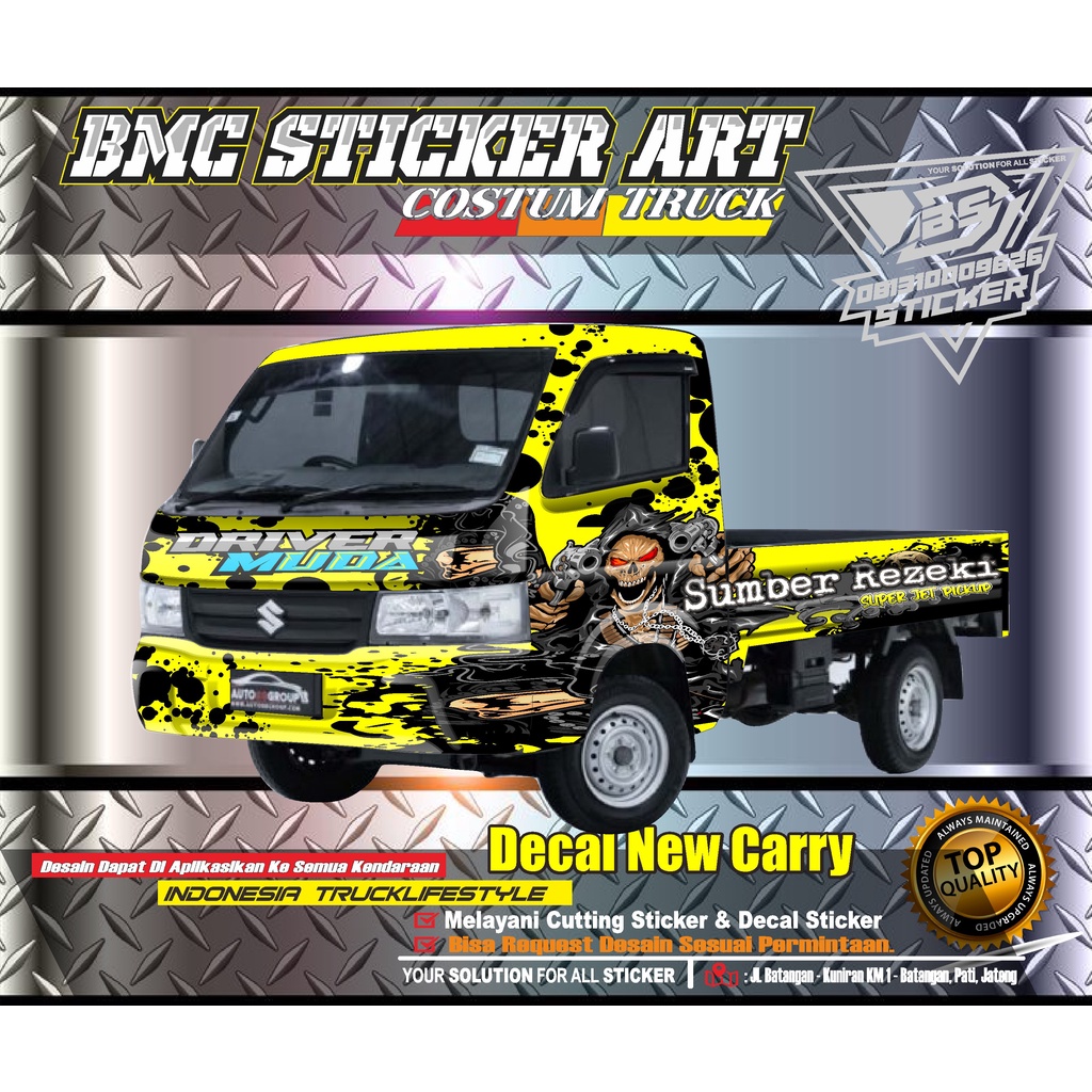 STICKER DECAL MOBIL PICKUP NEW CARRY/DEKAL STIKER PICKUP FULL BODY