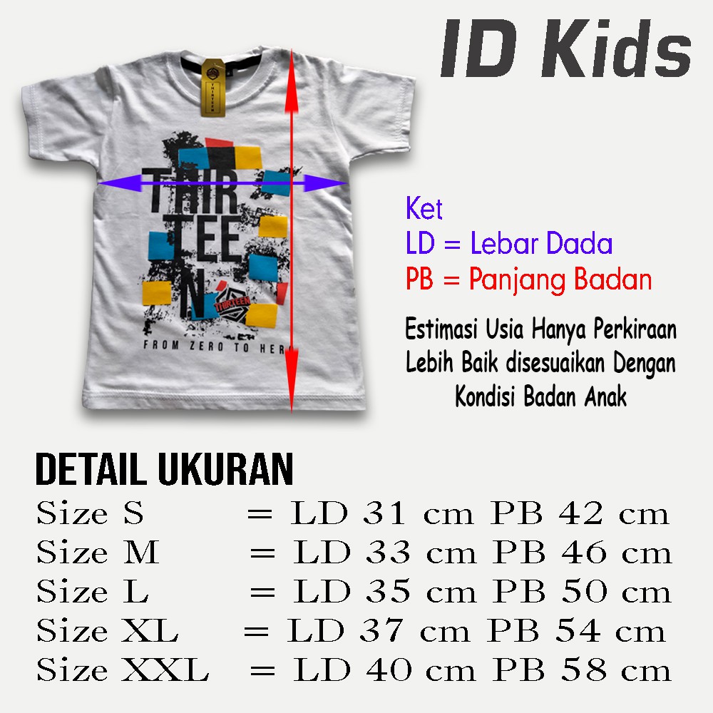 Kaos Anak Distro Thirteen 017