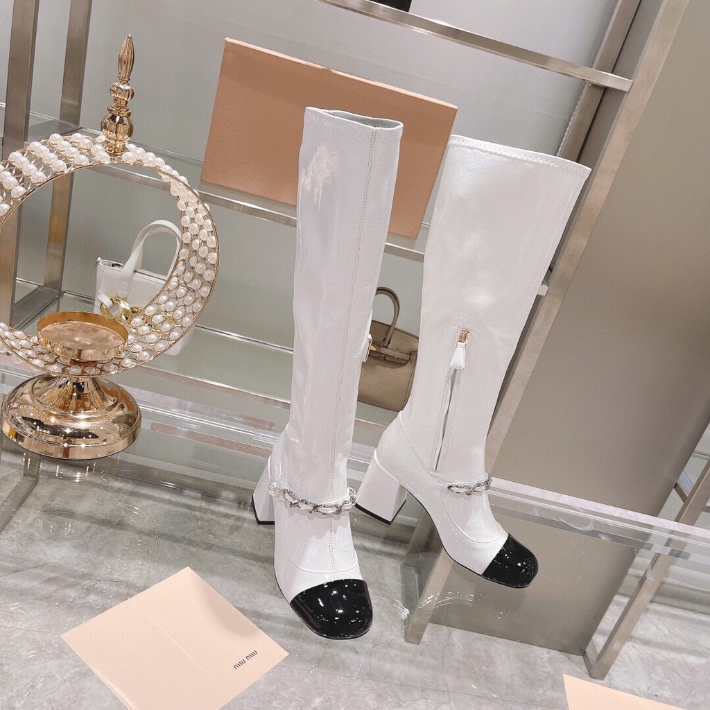 Mary Jane stretch boots