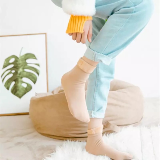 IMPORT MOLLAD Sock Velvet Kaos Kaki Musim Dingin Lapis Bulu Winter Sock