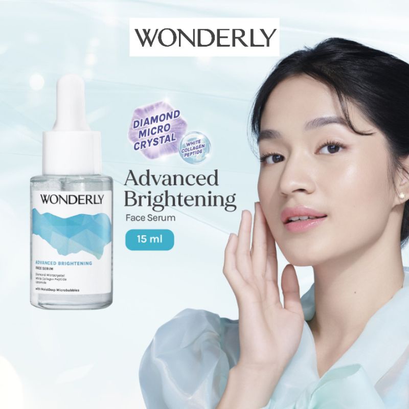 Wonderly Advanced Brightening Face Serum 15 ml Perawatan Kecantikan Wajah Samarkan bintik hitam Muka