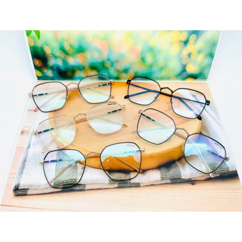 Kacamata PH 9 fashion wanita / pria / lensa anti radiasi / minus / photocromic / kacamata hitam