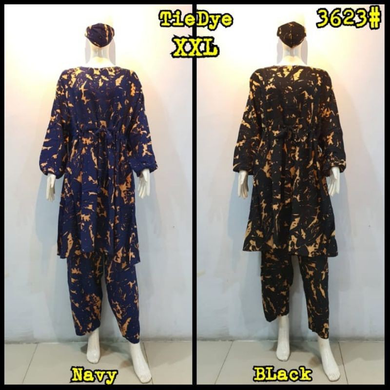 JOSJOLI_STORE/3624-3623 Setcel Rayon/Stelan Rayon Super Jumbo XXL 5XL Free Masker/Busui