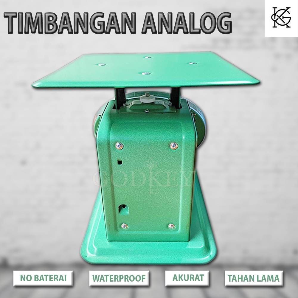 GRATIS ONGKIR!! Timbangan NHNO HOA HIJAU Vietnam Quality 100kg Besi Stainless Jarum Analog Manual Duduk Sembako Telor Kue Tepung Buah Sayur