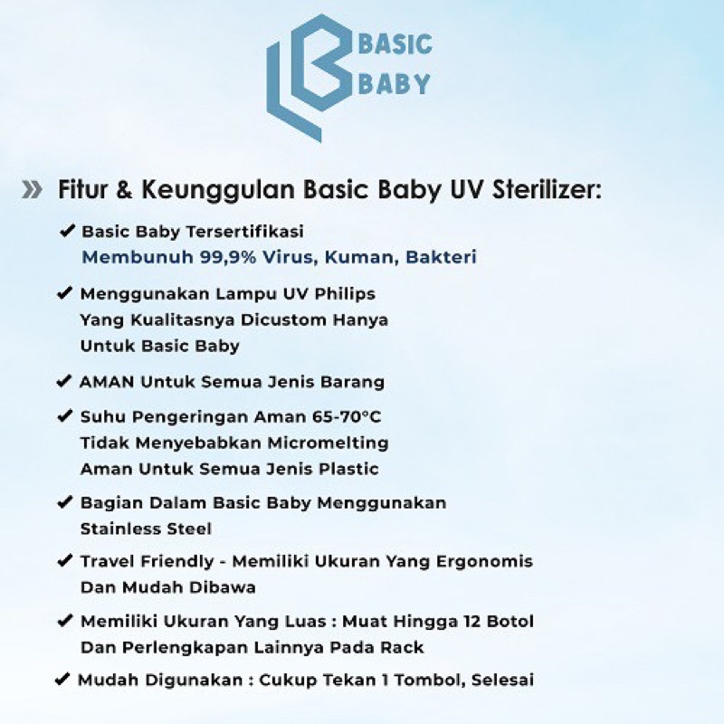 basic baby multi function UV STerilizer