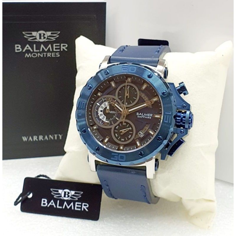 Jam tangan pria Balmer original 7975 kaca sapphire anti gores