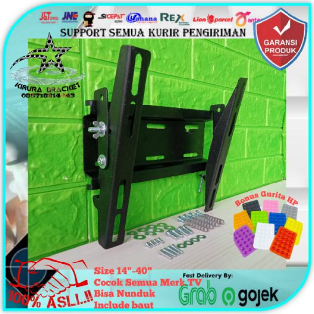 Bracket TV 14&quot; sampai 40&quot; Best Quality TEBAL cocok semua Merk TV breket tv braket tv