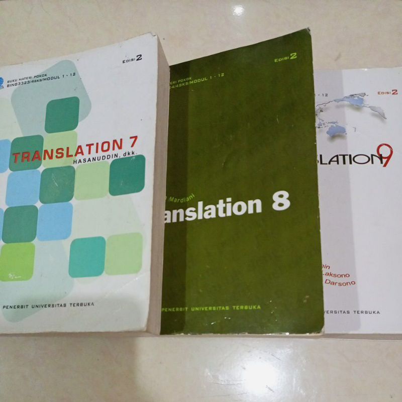 Modul UT Sastra Inggris BMP Translation 7, 8, dan 9 edisi 2