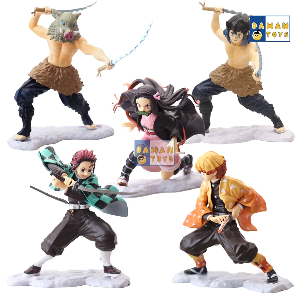 Figure Anime Demon Slayer Kimetsu No Yaiba Sinazugawa Sanemi, Tengen Uzui, Kanroji Mitsuri, Tokito Muichiro