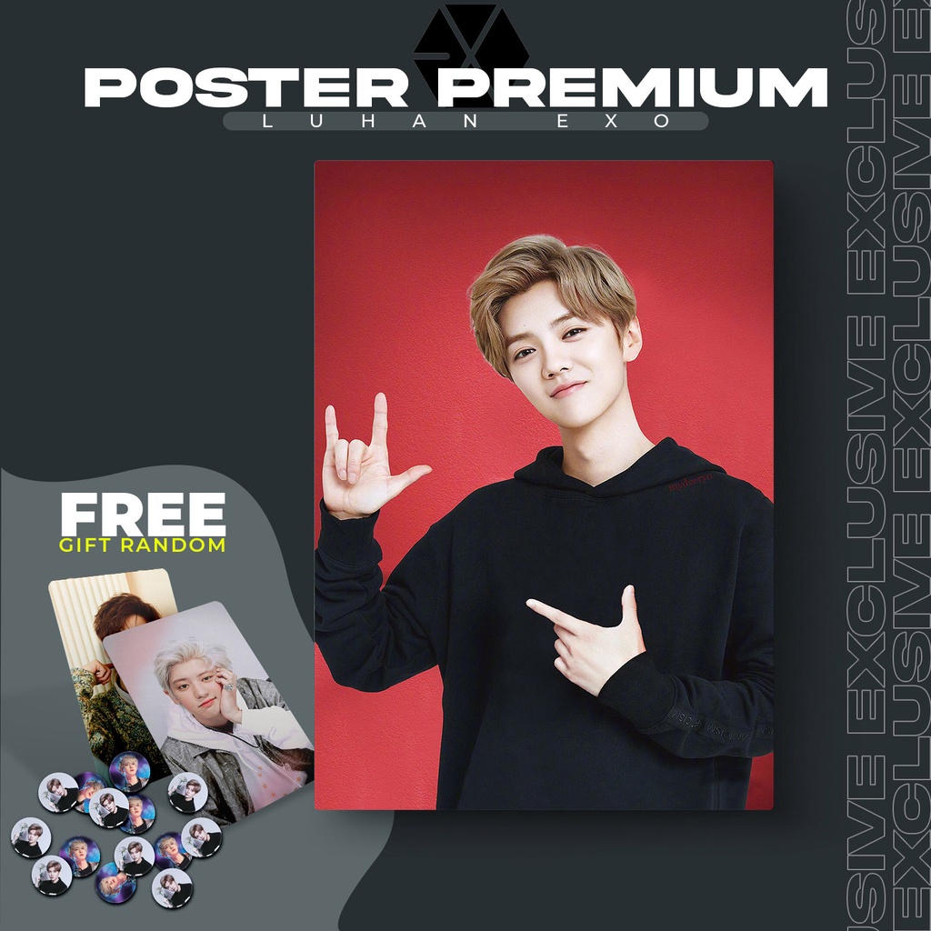 [BM Poster Premium] LUHAN EXO (20 cm x 30 cm) || Hiasan Dinding | Poster | Dekorasi Rumah