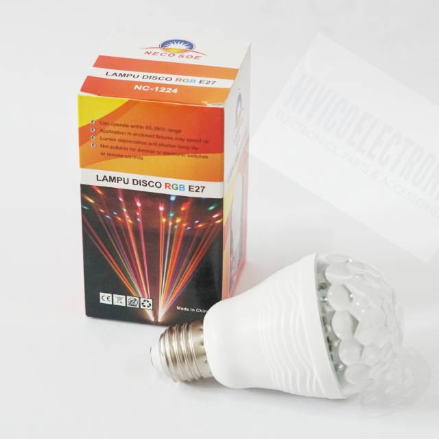 Lampu Disco Neco Soe NC 1224 RGB E27