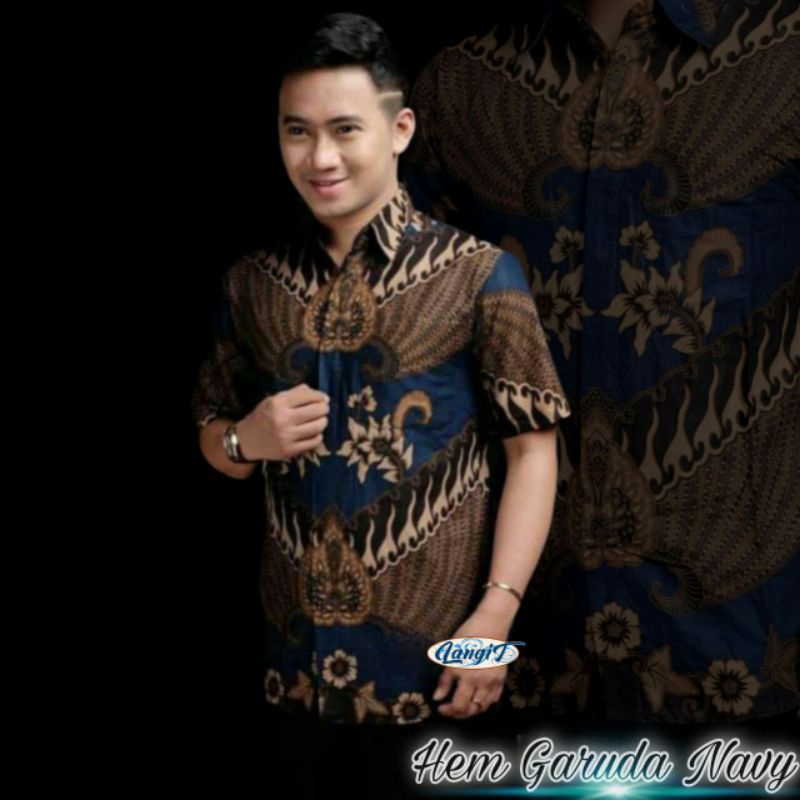 baju batik kantor pria lengan pendek resmi kemeja batik seragam kantor lengan pendek exlusive