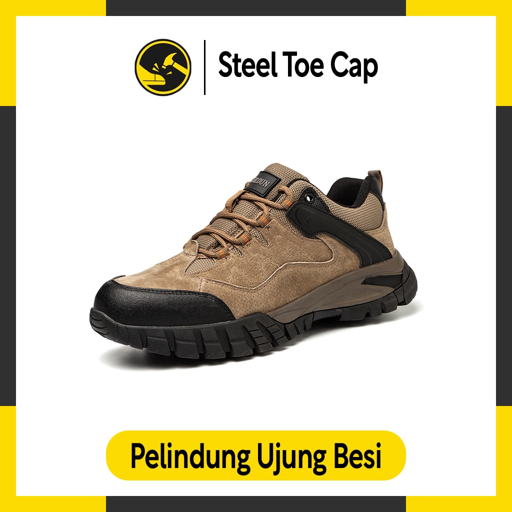 Sepatu Safety Ujung Besi Sepatu Septi Sepatu Sefty Sepatu Safety Shoes Low Cut - SSSLCC11