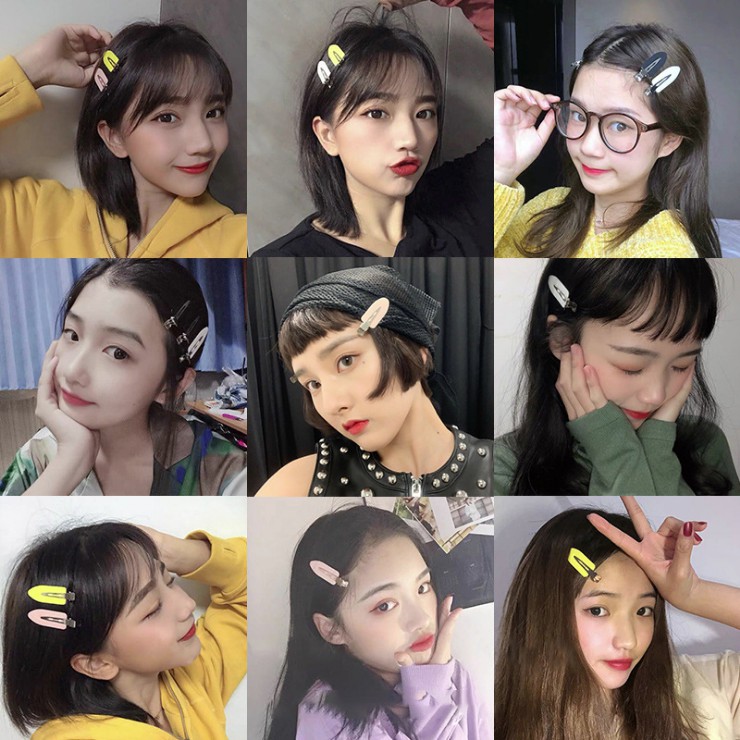 OVERFLOWS.ID ✿ HA029 Jepit Rambut Seamless Duckbill Anti Nyeplak Gelombang Rambt Ala Korea isi 4pcs