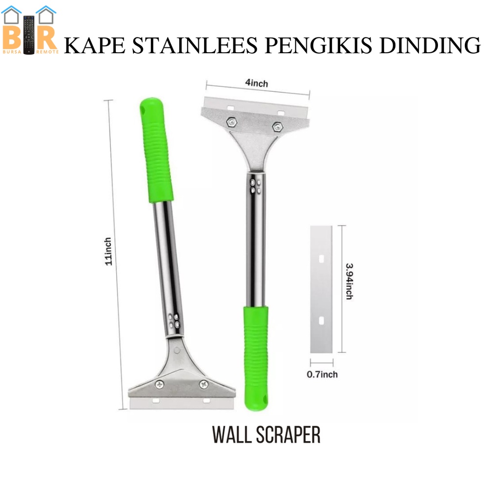 WALL SCRAPER KAPE PENGKIKIS PENGUPAS CAT DINDING TEMBOK KERAMIK STICKER GAGANG HIJAU