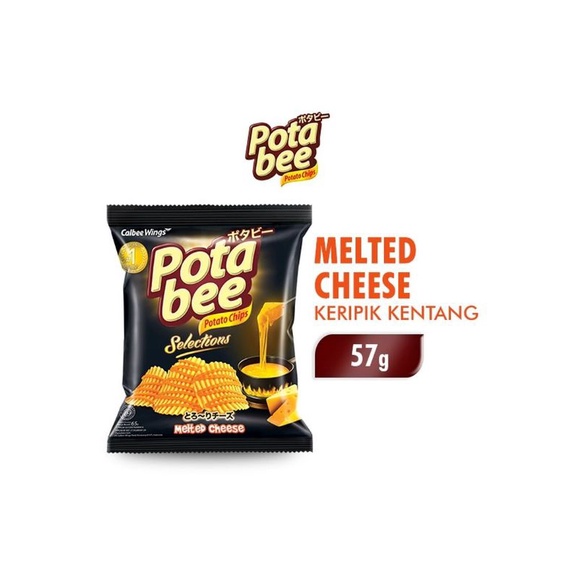 

Potabee Snack Potato Chips Melted Cheese 57G - blorafood