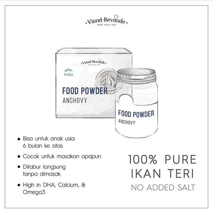 

Spesial - Pura Food Powder Anchovy 80Gr (Kaldu Bubuk Ikan Teri Besar)