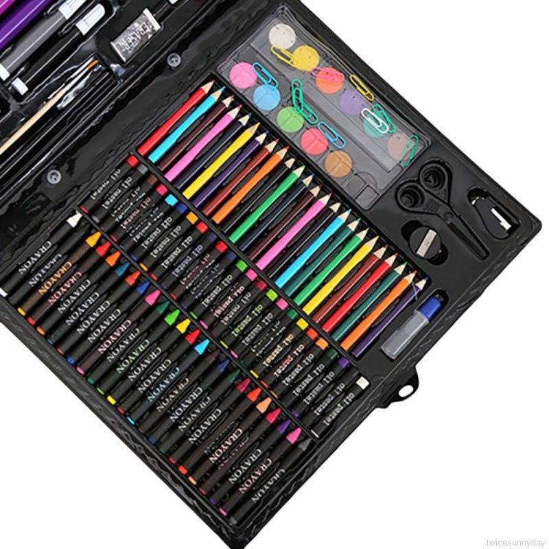 150Pcs Pensil  Warna  Air untuk  Peralatan Menggambar Anak 