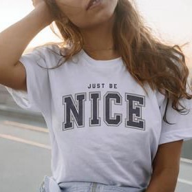 Just Be Nice T-shirt | crbn_cloth | cirebon cloth