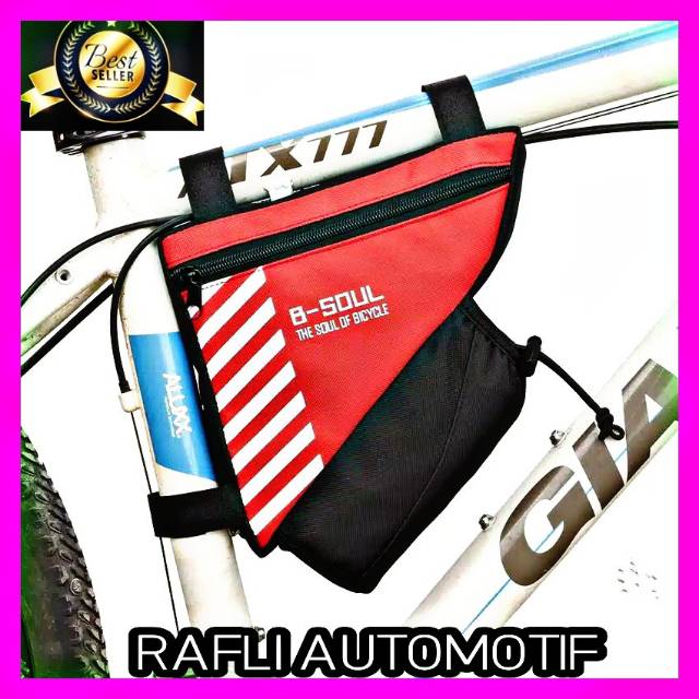 Aksesoris Tas Sepeda MTB 2in1 +Holder Botol Minum Waterproof Olahraga Bicycle Mountain Bike