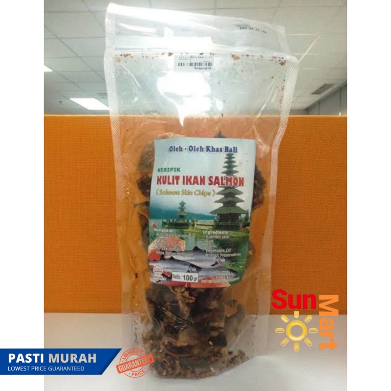 Krupuk Kulit Ikan Salmon ( Rambak Salmon) 100 gram