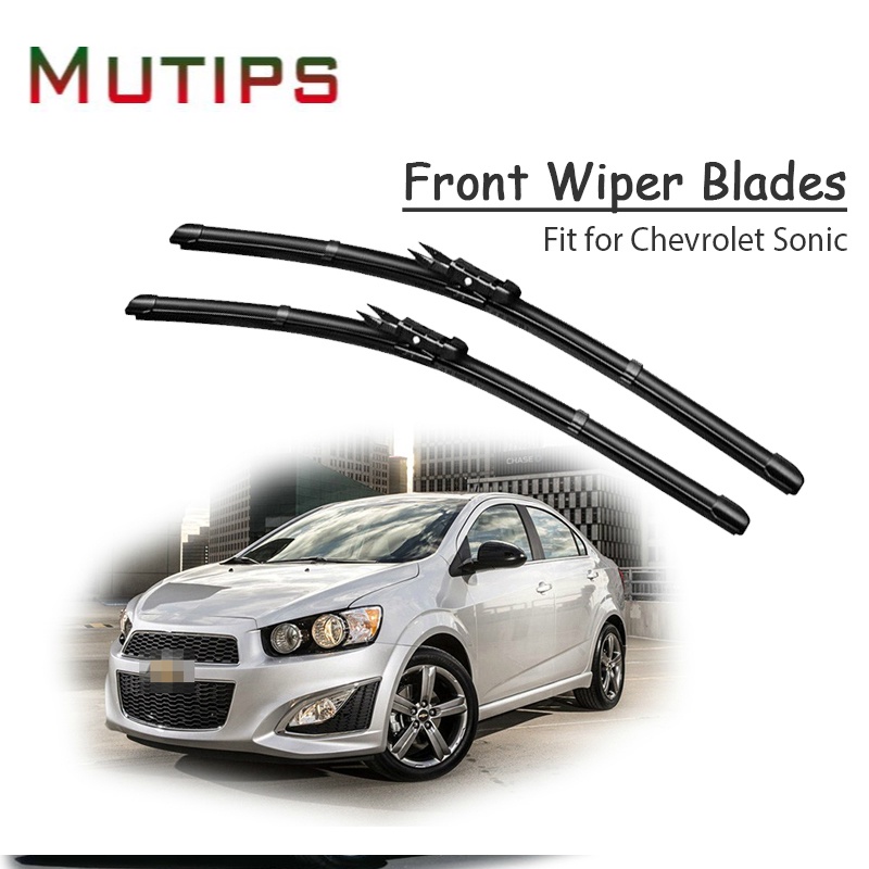 1 Set Karet Wiper Kaca Depan Mobil Untuk Chevrolet Sonic 2016 2015 2014-2011