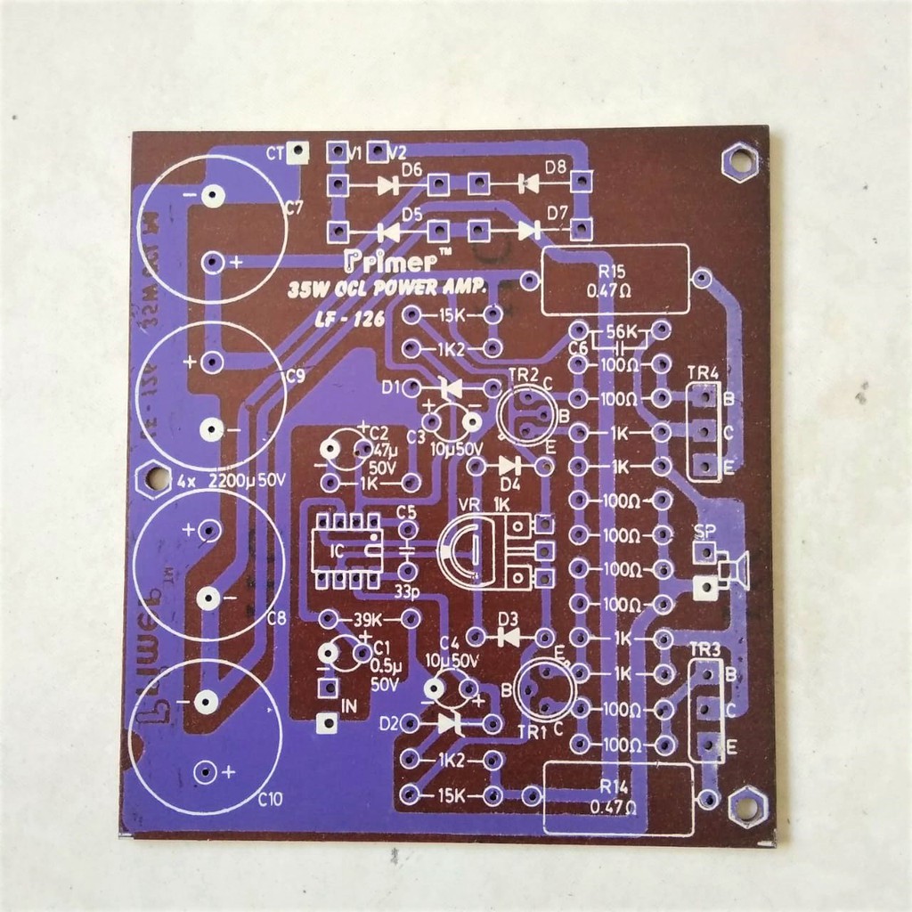 PCB - 35W OCL POWER AMP . LF 126