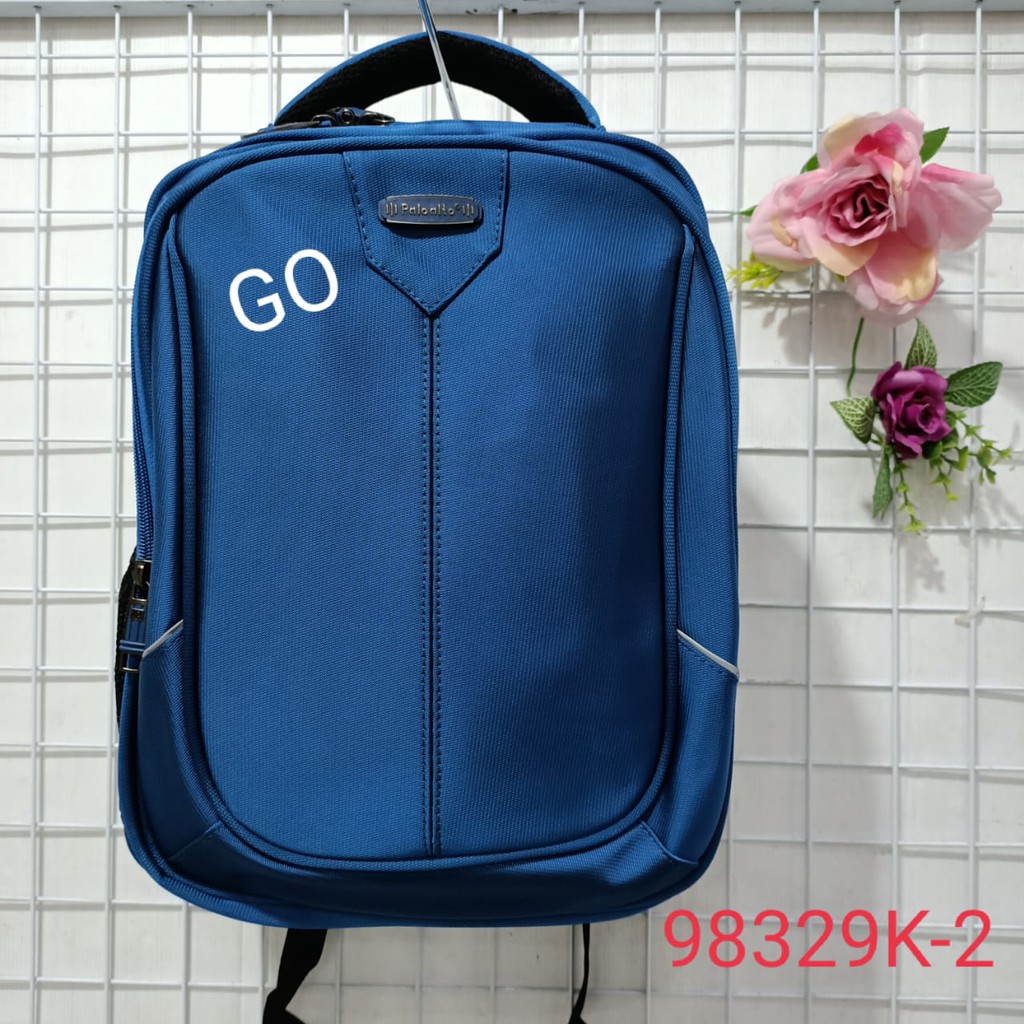 gos PALO ALTO TAS RANSEL A4 Laptop Free RainCover Tas Sekolah Laki Laki Perempuan