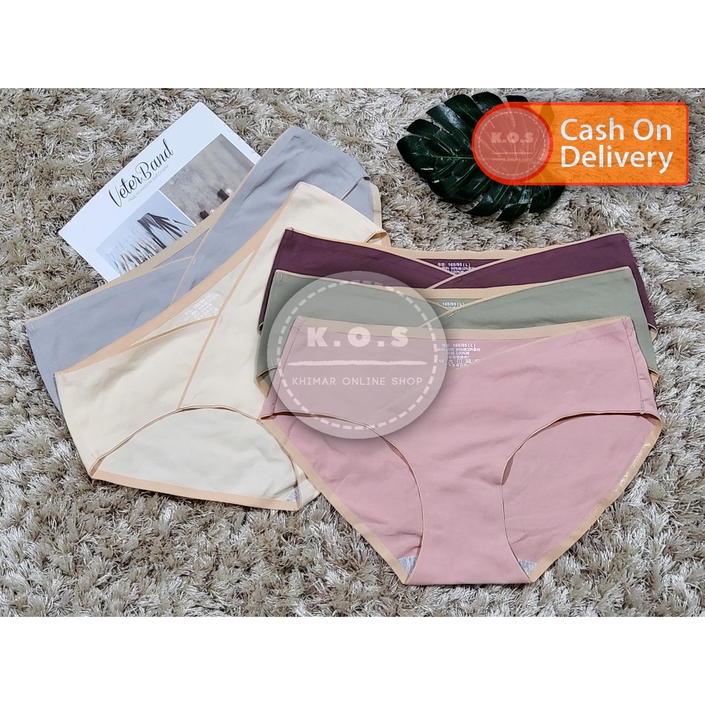 Celana dalam hamil seamless halus cd wanita masa kehamilan size m,l,xl,xxl