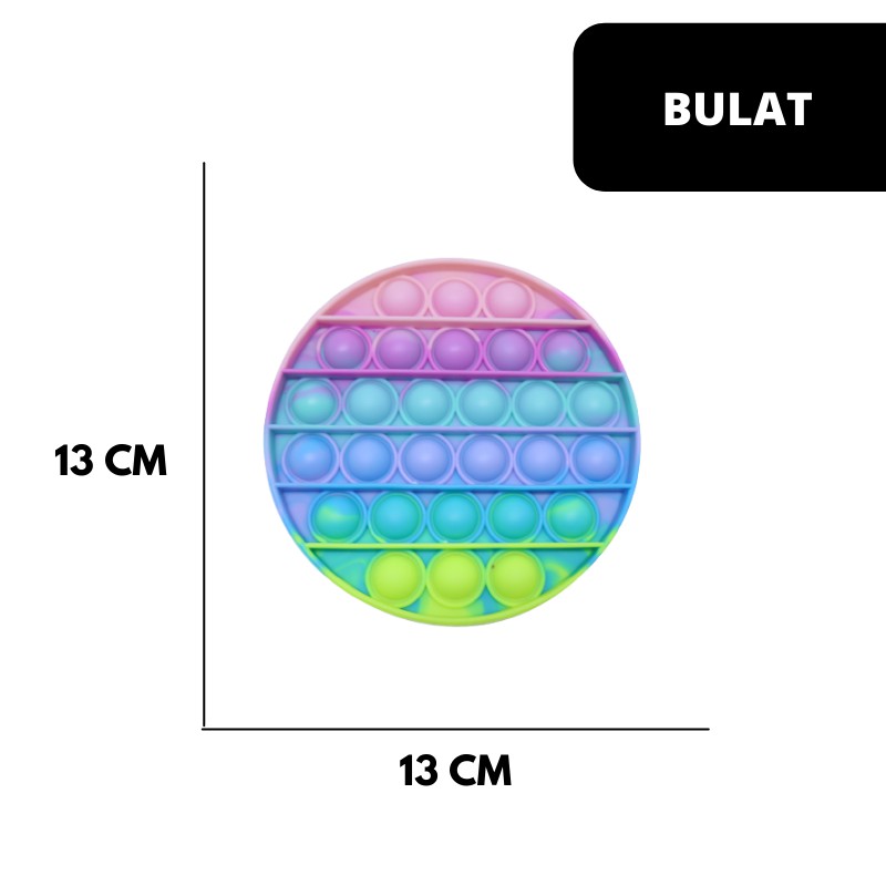 (MI) Pop It Rainbow Paddle Colour-BULAT