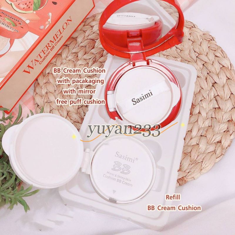 PROMO!!!BB CREAM CUSHION+REFIL WATERMELON SASIMI S878