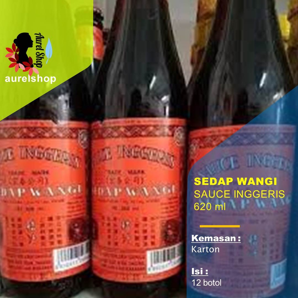 

SEDAP WANGI Saus Inggris Sauce Inggeris 620 ml kemasan KARTON 12 botol