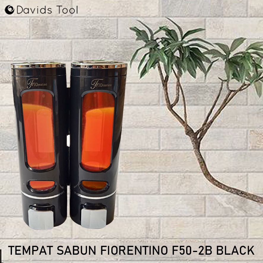 Tempat Sabun Cair Dinding Soap Dispenser Tempel Shampo Sampo Bulat Double Fiorentino F502B