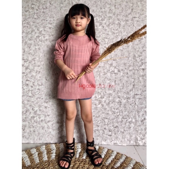 SWEATER RAJUT ANAK PEREMPUAN/ATASAN RAJUT ANAK