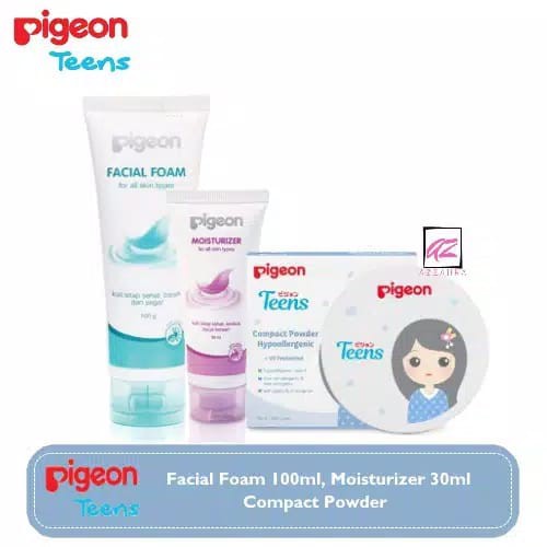 Pigeon Teens Series Compact Powder Refill Moisturizer Facial Foam