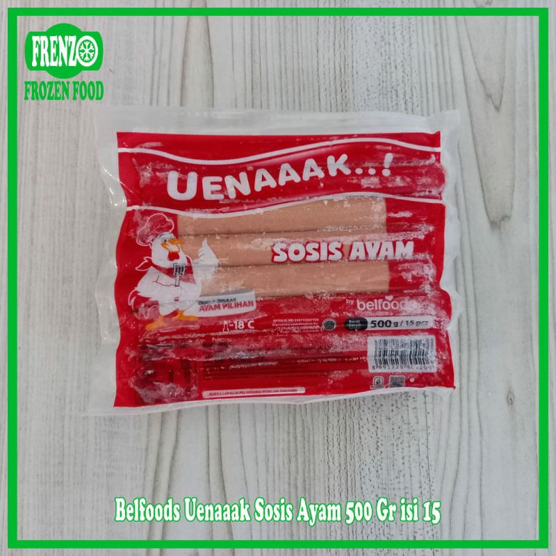 

Belfoods Uenaaak Sosis Ayam Isi 15 475 Gr