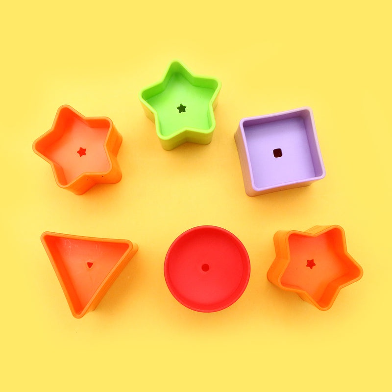 Mainan Puzzle Bentuk Geometri BUTTERFLY SHAPE SORTER - Mainan Edukasi Anak Kupu Kupu Bintang Segitiga Bulat Kotak