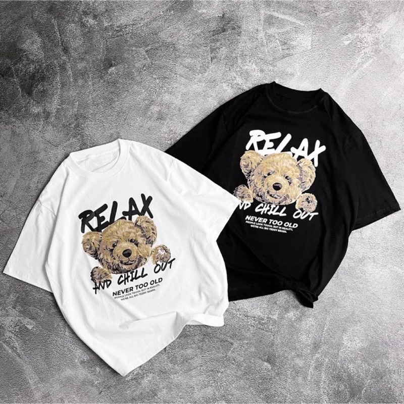 Kaos Oversize Wanita Relax Bear (LD 106, P 63)