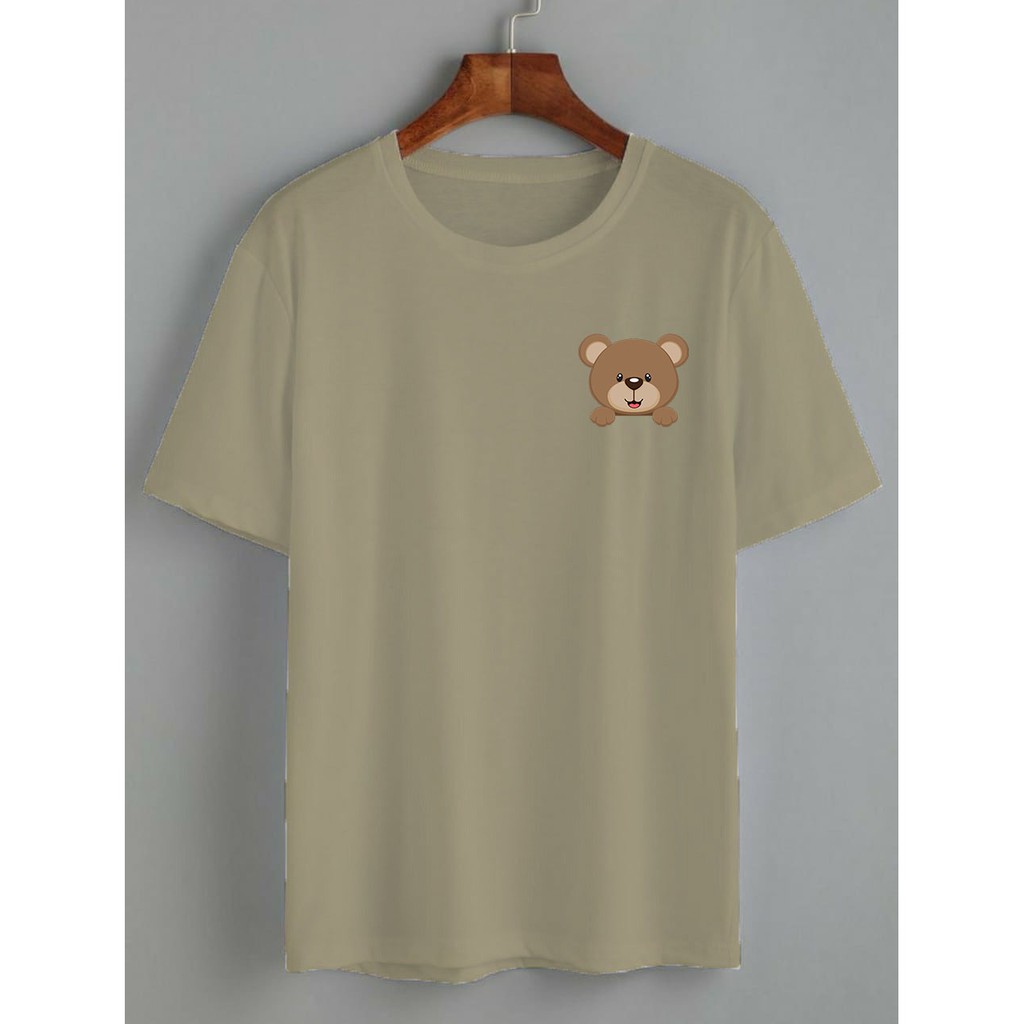 KAOS CUTE BEAR / BEAR / KAOS KATUN PREMIUM 24S