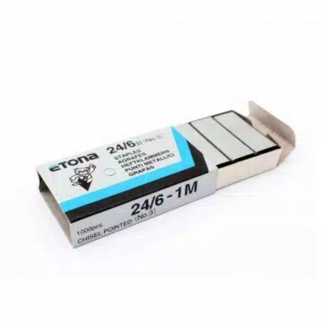 

Isi Stapler Etona No. 3 Refill Staples Etona (24/6-1M)