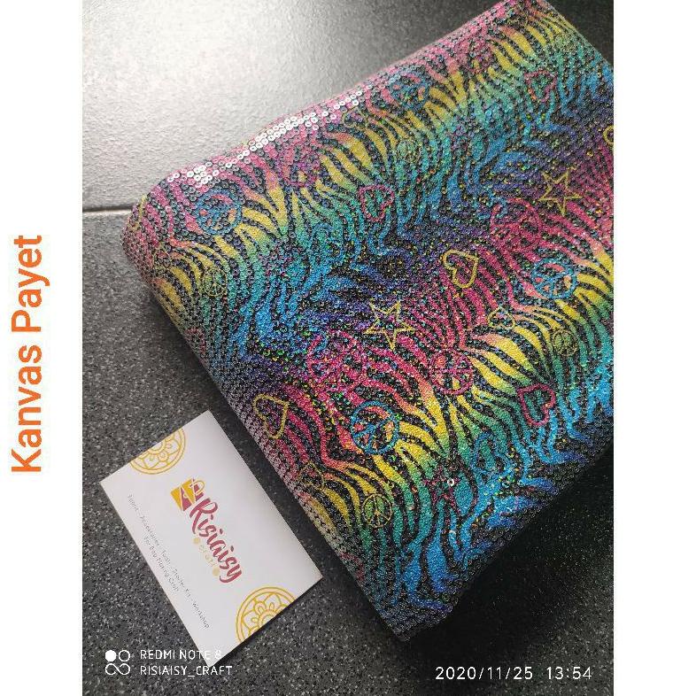 Kanvas Motif Bahan Craft Tas Sepatu ( Size 50Cm*145Cm/150Cm)
