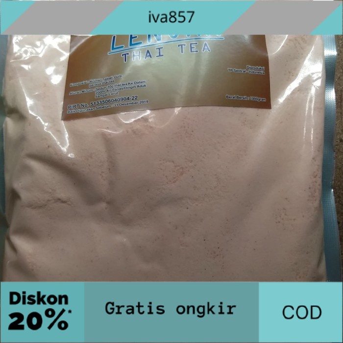 

PROMO bubuk minuman lenora rasa 1kg - Thai Tea GRATIS ONGKIR