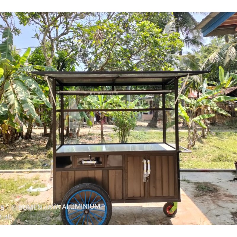 Gerobak Dorong Aluminium 150x60x180