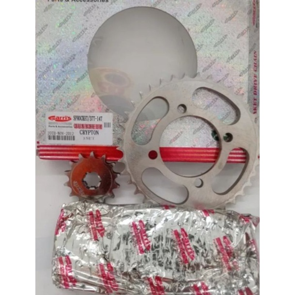 GIR SET RANTE CRYPTON VEGA R LAMA SET+RANTE YAMAHA CRYPTON VEGA R LAMA 14 37T