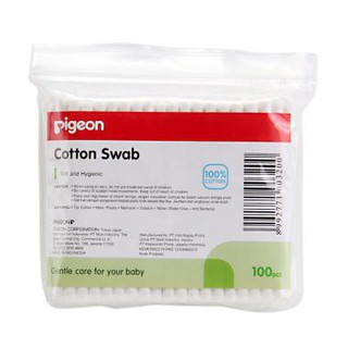 Pigeon Cotton Buds Swab 100's 100 pcs 100pcs 200pcs 200 pcs / Small Tip / Mix 2 Size 210pcs