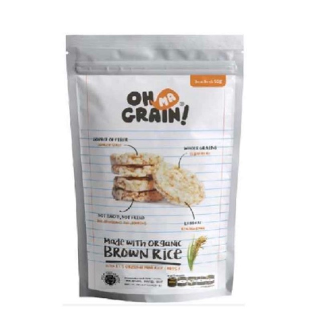 

Oh Ma Grain! Popped Rice Crackers Original keripik [50 g]