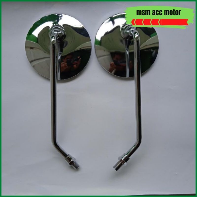 Spion Fazzio motor Model Bulat tangkai panjang Yamaha Fazzio 125 2022 Original