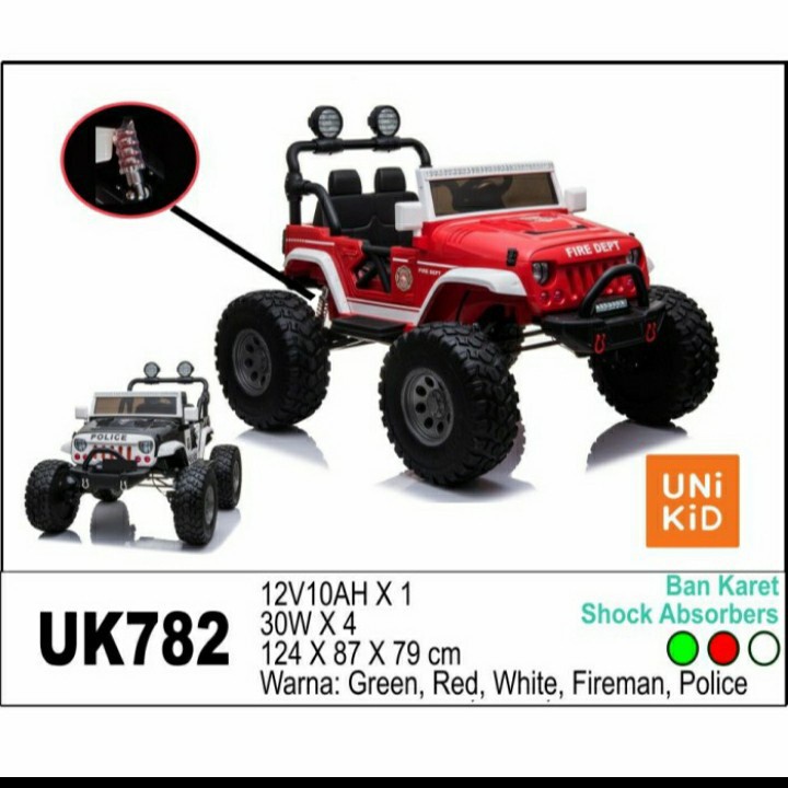 Unikid Rubicon Big Foot / Mobil Aki Anak / Mobil Aki Anak Murah